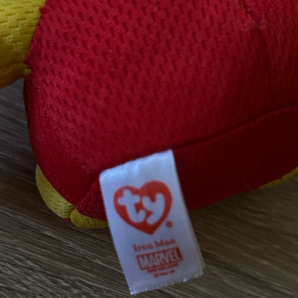 TY Beanie Baby Iron Man Marvel Plush 6 inch Stuffed Animal Collectible Toy - Picture 4 of 7